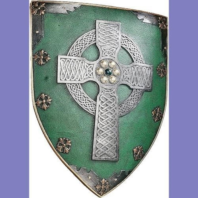 Design Toscano CL41032 Celtic Cross Warriors Shield Medieval Decor Wall Sculpture, 18 Inch, Single - Image 4